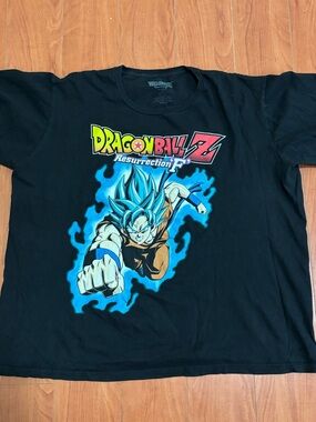 Dragon Ball Z Black Short Sleeve Graphic Tee - Resurrection F